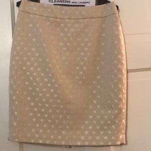 Polka dot pencil skirt
